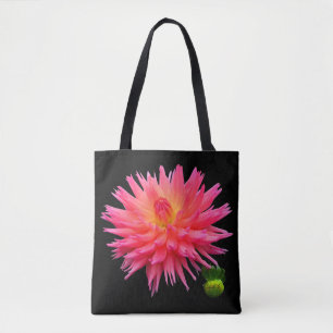 Ganz vorbei - drucken Sie rote rosa Dahlie-u.