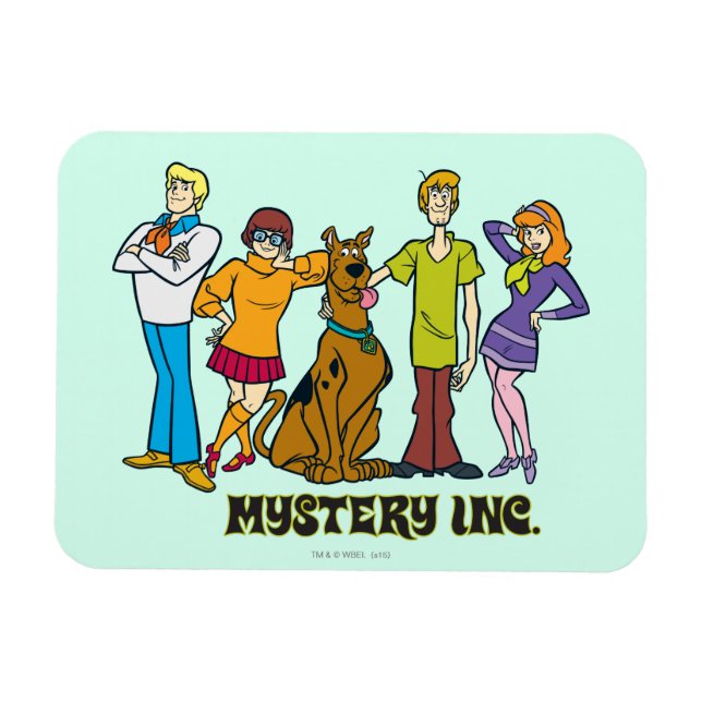 Ganze Gang 12 Mystery Inc. Magnet (Horizontal)