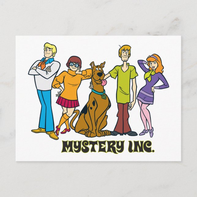 Ganze Gang 12 Mystery Inc. Postkarte (Vorderseite)