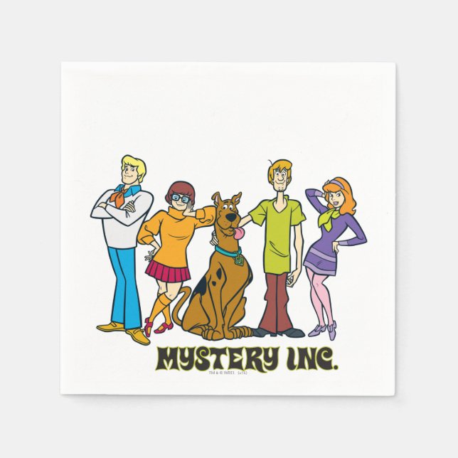 Ganze Gang 12 Mystery Inc. Serviette (Vorderseite)