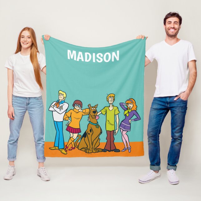 Ganze Gang 14 Mystery Inc. Fleecedecke (Beispiel)