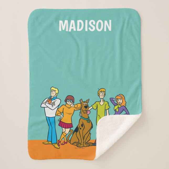 Ganze Gang 14 Mystery Inc. Sherpadecke (Vorderseite)