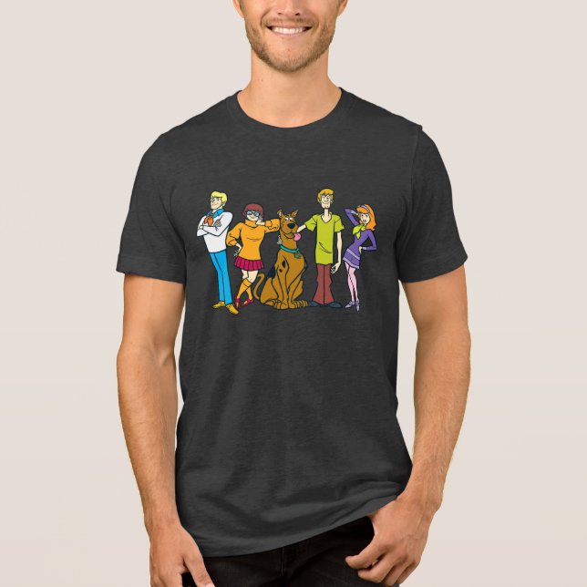 Ganze Gang 14 Mystery Inc. Tri-Blend Shirt (Vorderseite)