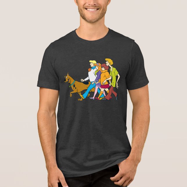 Ganze Gang 18 Mystery Inc. Tri-Blend Shirt (Vorderseite)