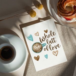 Ganze Liebe geklappte Grußkarte Karte