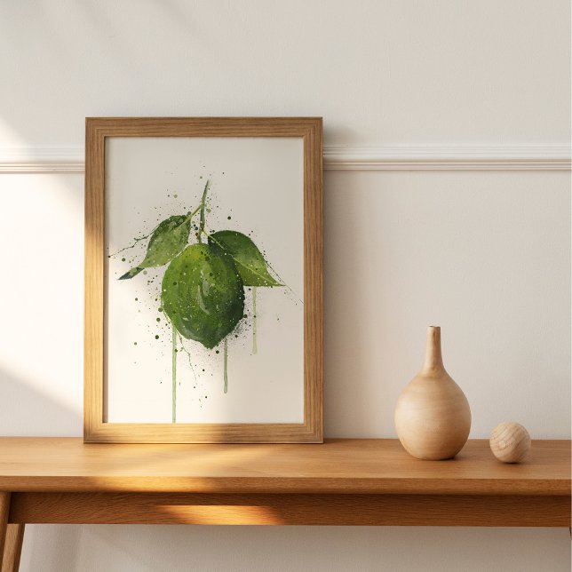 Ganze Limette Frucht  Poster (Von Creator hochgeladen)