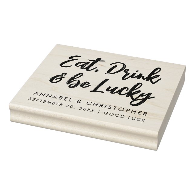 ganze Lotterie Liebe Ticket Gastgeschenk Hochzeit Gummistempel (Stempel)