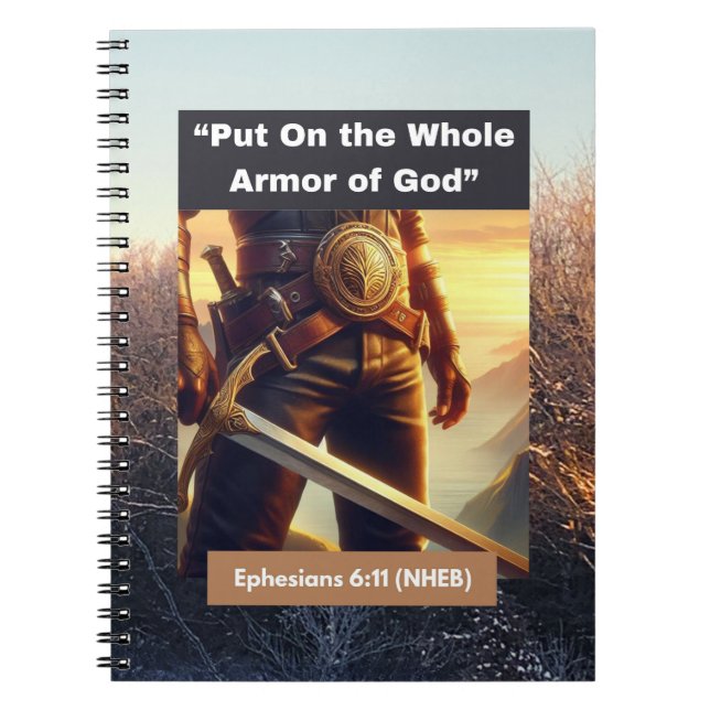 Ganze Rüstung Gottes - Ephesianer - Spiralbuch Notizblock (Vorderseite)