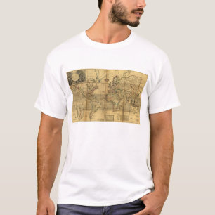 Ganze Weltkarte durch HermanMoll (1719) T-Shirt