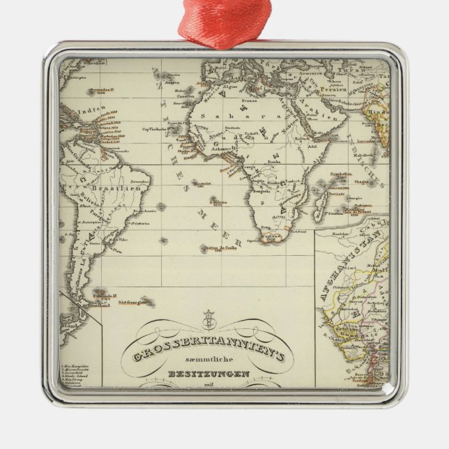 Ganzes Großbritanniens Silbernes Ornament (Vorne)
