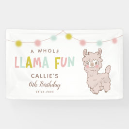 Ganzes Llama Fun Niedliche Geburtstag Party Banner