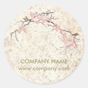 Ganzheitliche Gesundheit Yoga Zen WELLNESS-CENTER  Runder Aufkleber