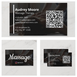 Ganzheitliche Massage- und Wellness-Dienstleistung Visitenkarte