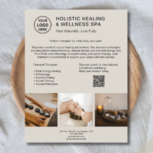 Ganzheitlicher Gesundheits-Therapeut Promotionsges Flyer