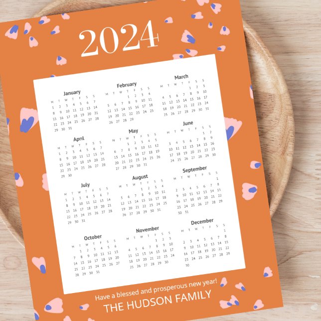 Ganzjährig 12 Monate Blume Petals Terracotta Poster (Von Creator hochgeladen)