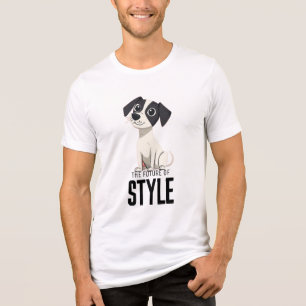 Ganzkörperporträt eines Hundes abstrakt minimalist Tri-Blend Shirt