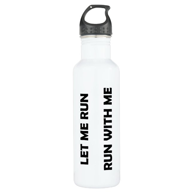 Ganztextplastikwasser-Flasche Trinkflasche (Vorderseite)