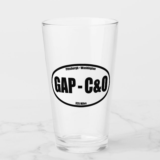 GAP - C&O Towpath Oval Glas (Vorderseite)