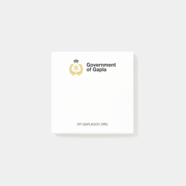 Gapla Offiziell Notes Post-it Klebezettel (Vorderseite)