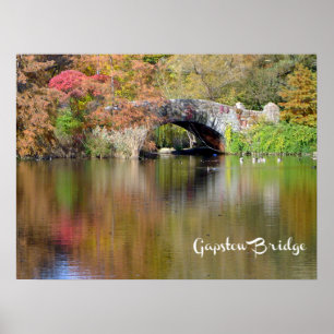 Gapstow Bridge, Central Park, NYC - Poster