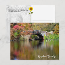 Gapstow-Brücke, Central Park, NYC - H Postkarte