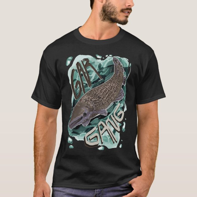 Gar Gang! Alligator Gar T-Shirt (Vorderseite)