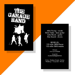Garage Band Music Visitenkarte
