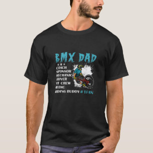 Garage Bmx Vater Coach Sponsor Mechaniker Fahrer P T-Shirt