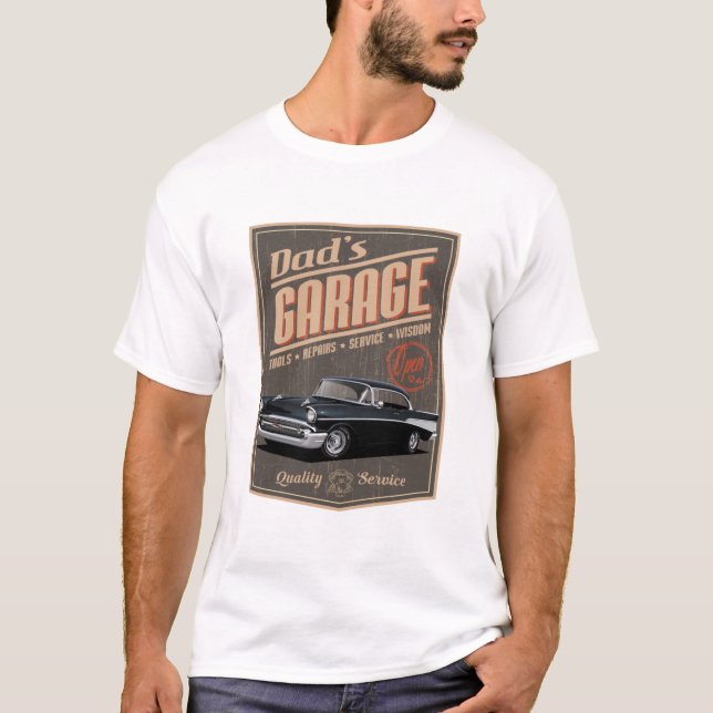 Garage des Vaters 1957 T-Shirt (Vorderseite)