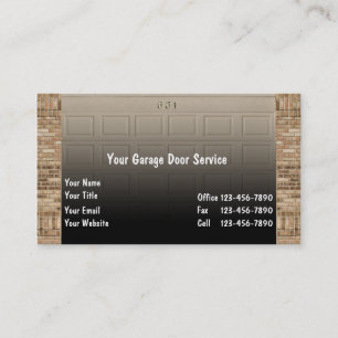 Garage Door Business Cards Visitenkarte