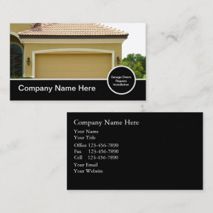 Garage Door Business Cards Visitenkarte
