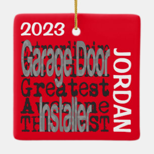 Garage Door Installer Extraordinaire CUSTOM Keramikornament