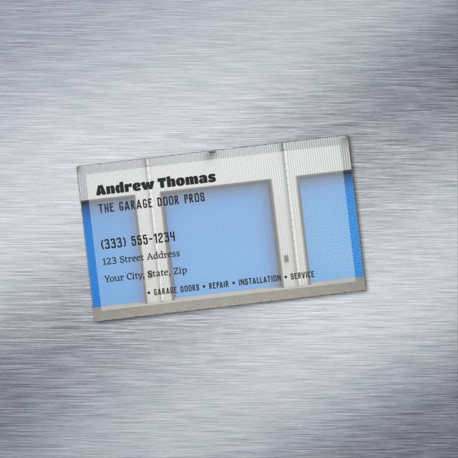 Garage Door Magnetische Visitenkarte (Beispiel)