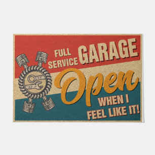 Garage-Doormat, Retro Vibes Fußmatte