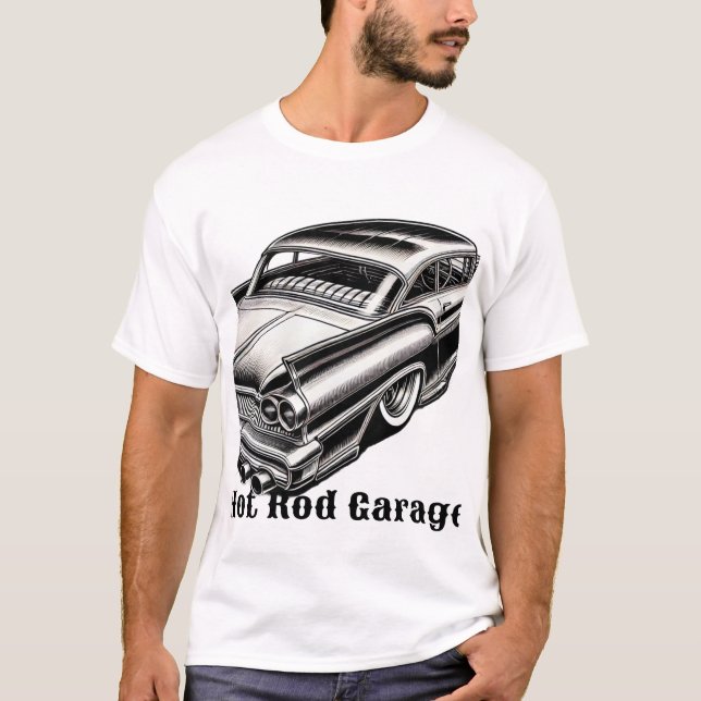 Garage für frisierte Autos T-Shirt (Vorderseite)