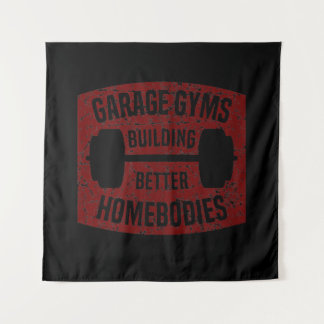Garage Gyms Gebäude Bessere Homeboards Barbell Gym Wandteppich