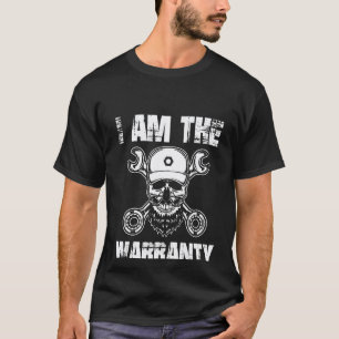 Garage Ich bin die Garantie Lustiger Mechaniker Pu T-Shirt