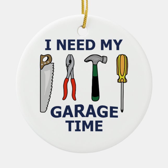 Garage Keramik Ornament (Vorne)