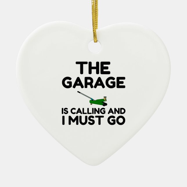 Garage Keramik Ornament (Vorne)