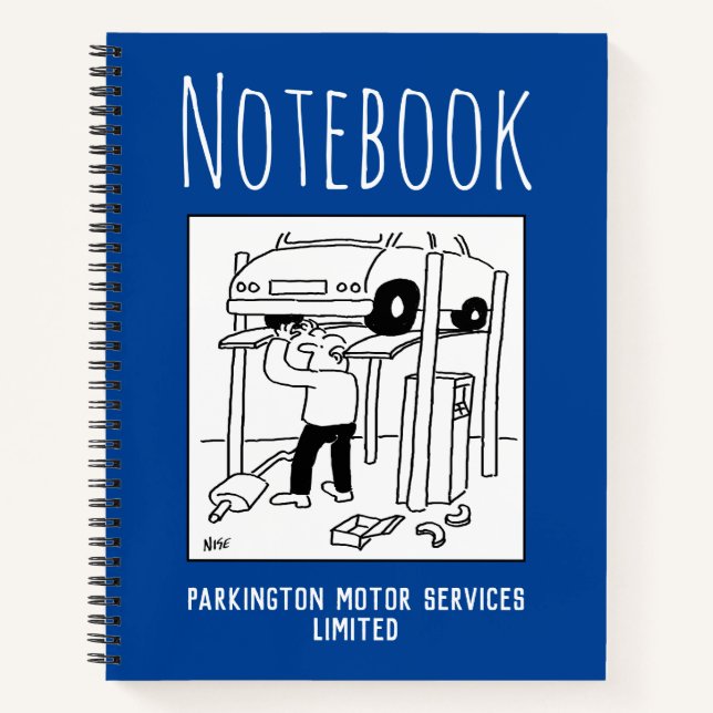 Garage Mechanic Notebook Notizbuch (Vorderseite)