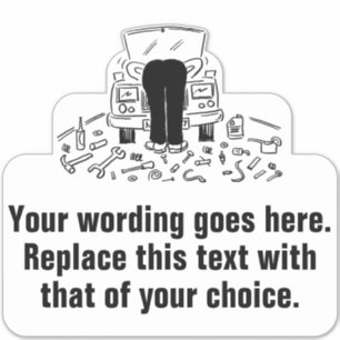 Garage- oder Fahrzeugservice Aufkleber