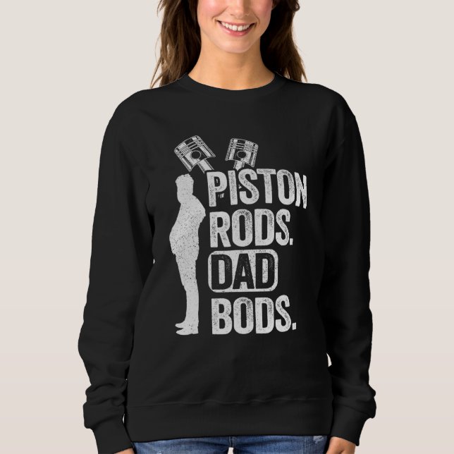 Garage Race Car Parts Mechanic Kolbenstange Rods a Sweatshirt (Vorderseite)