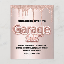 Garage Rose Blush Powder Glitzer Tropfen Flyer
