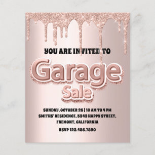 Garage Rose Blush Powder Glitzer Tropfen Flyer