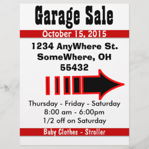 Garage Sale Flyer