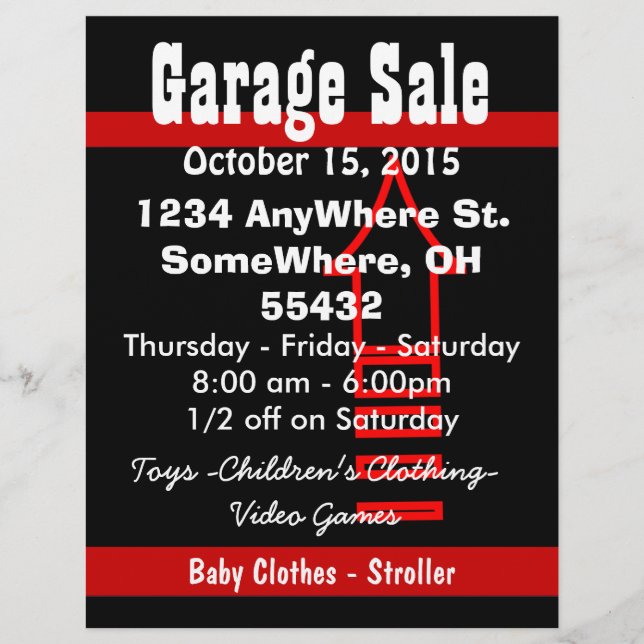 Garage Sale Flyer (Vorne)
