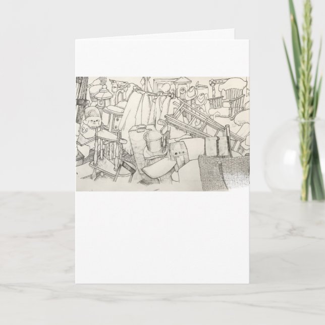 Garage Sale Grußkarte Karte (Vorderseite)