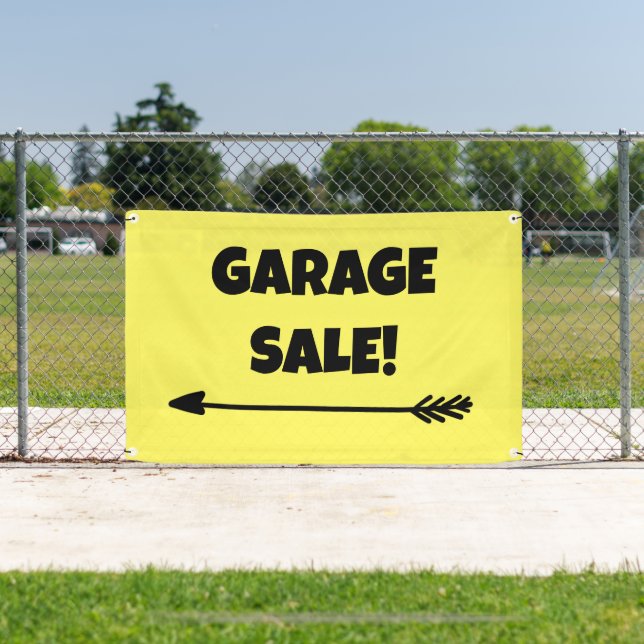 GARAGE SALE! Pfeil-Banner Banner (Insitu)
