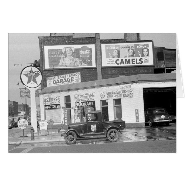 Garage & Tankstelle, 1940 (Vorderseite (Horizontal))
