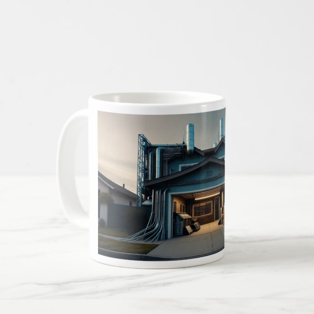Garage Tech Upgrade mug Kaffeetasse (Vorderseite Links)